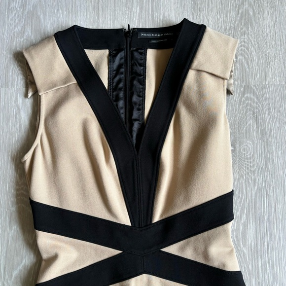 Cream and Black Formal Dress - Picture 2 of 4